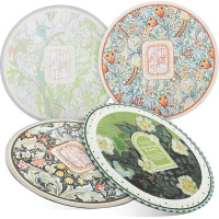 Amosfun Schlammschalenmatten Runde Tischsets 4-teiliges Set Hitzebeständige Matten Für Küche Und Esszimmer