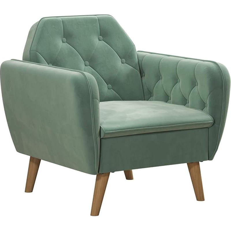 Novogratz Tallulah Memory Foam Arm, heleroheline sametist aktsenttool,