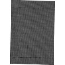 TOYANDONA Abwaschbares PVC Platzset Schwarz Hitzebeständig rutschfest Ölresistent Geflochtenes Tischset für Küche Esszimmer Hotels und Outdoor Pflegeleicht Modernes Design