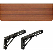 Wandmontierter Klapptisch für Waschküche, Heimbüro und Küche, platzsparender Klapptisch, 99 x 30 cm, Werkbank, ideal für Arbeitszimmer und Nization