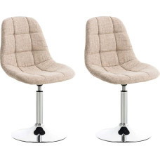 CLP 2 tikitud istmega kangastooli Emil I pöörlevad toolid trompetijalgadega kroomi välimusega, värv: Värv: