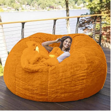 IJNBHU Bean Bag Chair Cover, Giant Fur Bean Bag, Diivan Cover, Extra Large Washable Bean Bag Cover for Children, Bean Bag Cover Without Filling (värv 5, suurus: 1.83 M)