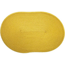 kesurpae Wasserdichtes Tischset für den Esstisch, passende Maße für alle Tische, wasserdichtes Set, Tischset, Schüssel, Geschirrunterlage, Gelb