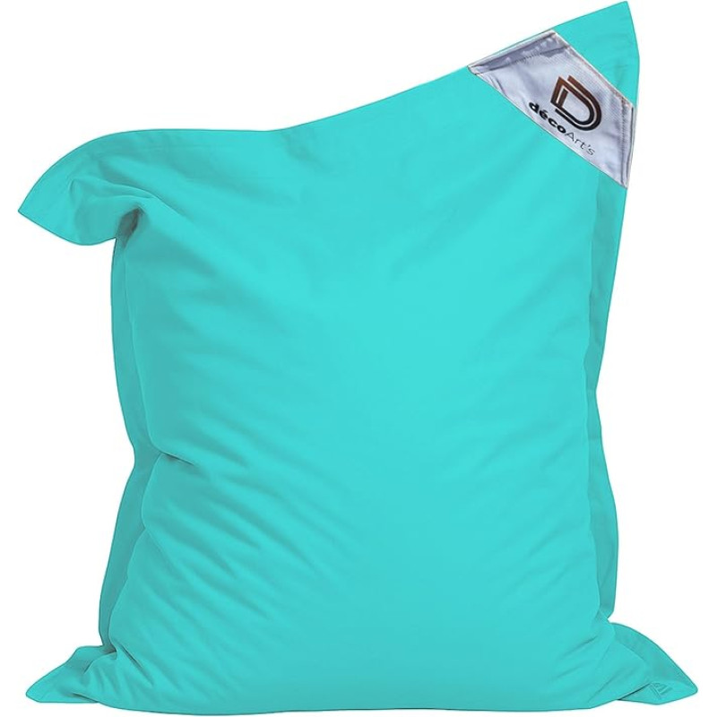 deco arts Giant Bean Bag Cover XXL Indoor Outdoor Removable Cover Living Room Garden Kariibi mere sinine