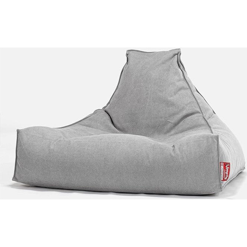 Lounge Pug, kivipesu Pewter Pewter Bean Bag Lounge Chair