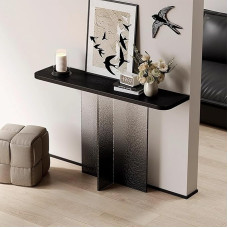 Diele, Konsolentisch, Massivholz, schmaler Tisch für Foyer und Wohnzimmer, moderner Luxus-Akzenttisch, 119,9 cm