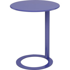 C-kujuline küljelaud, väike metallist laud diivanile, kohvilaud / suupistelaud elutuppa, kaasaegne lisamööbel väikestesse ruumidesse (värv : sinine-A, suurus : H:69cm/27.2in)