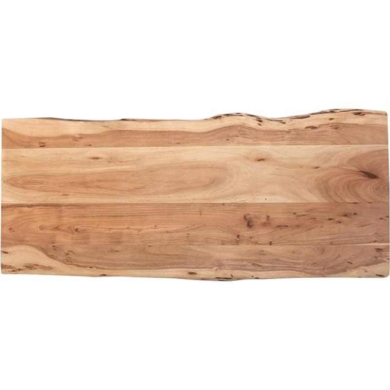 SAM Emilia lauaplaat, 140 x 60 cm, puidust plaat, massiivne akaatsiapuit + naturaalvärvi + lakitud, servaplaat DIY, tööpinnad, lauad ja aknalaudad.