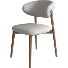 Söögitoa tooli külg PU nahast padjaga tooli veekindla pinna ja puidust jalgadega, keskaja Lounge käedeta tool kööki, restorani ja elutuppa, magamistuppa, magamistuppa