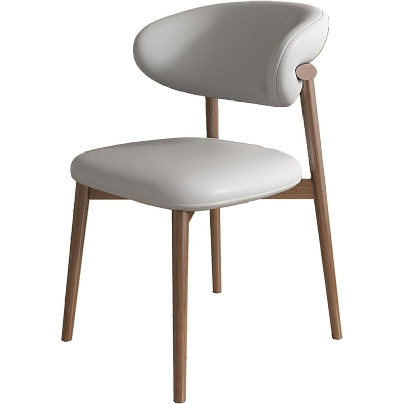 Söögitoa tooli külg PU nahast padjaga tooli veekindla pinna ja puidust jalgadega, keskaja Lounge käedeta tool kööki, restorani ja elutuppa, magamistuppa, magamistuppa