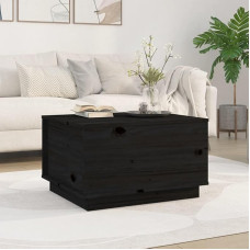 Kõrvallaud Diivan Elutoa laud Kohvilaud Must 60 x 50 x 35 cm Massiivne männi kohvilaud Kohvilaud puidust elutoa mööbel Lihtne puhastada Elegantne ja kaasaegne disain