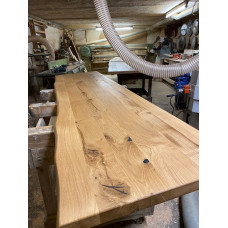 Massiivne tamme lauaplaat, puukant, Šveitsi sirge servaga söögilaud, laudaplaat, tammeplaat söögituppa, kööki, kontorisse, töödeldud, veekindel (sirge servaga, 130 cm x 60 cm x 4 cm)