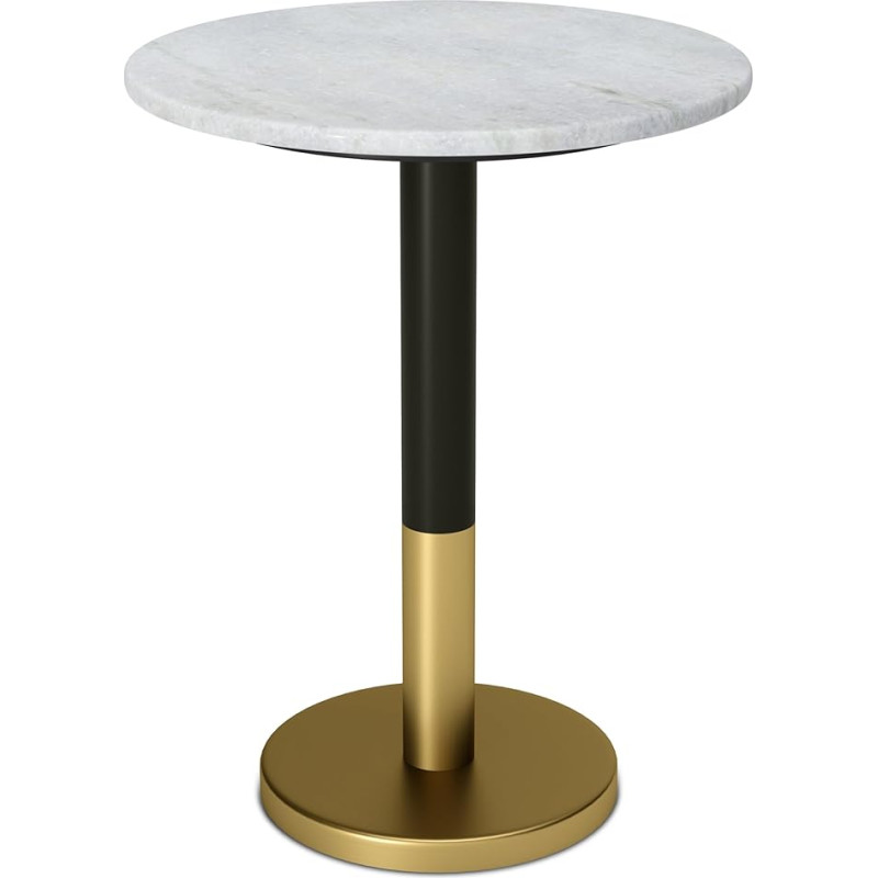 SIMPLIHOME Evans 16-tolline marmorist küljelaud, valge