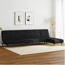 Gecheer 2-osaline diivanikomplekt, diivanikomplekt, polsterdatud diivan, Lounge diivan, diivan diivanikomplekt, istumismööbel, elutoa diivan, polsterdatud mööbel, tugitool, diivan disain diivan, aia diivan, mustas toonis