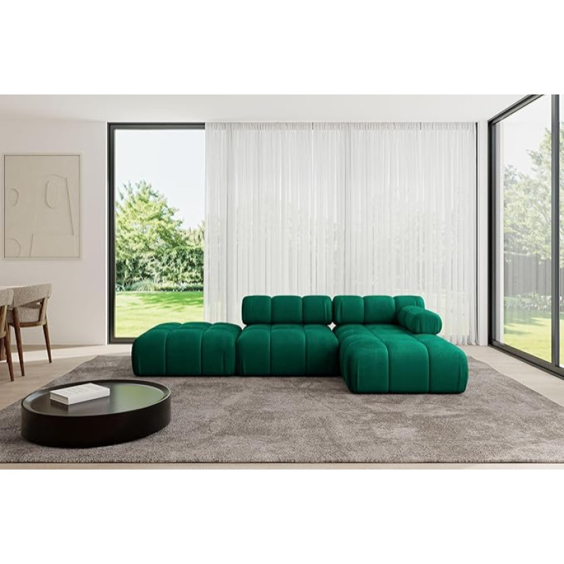 ALTDECOR Lizur-L1-285 x 160 x 70 cm L-kujuline moodul diivan moodul diivan Elu maastikusuvila polsterdatud diivan Lizur-L1-285 x 160 x 70 cm