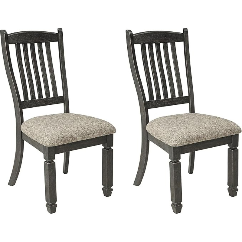 Ashley Furniture Signature Design - Söögitoa küljetoolide komplekt (2 tk) - must-pruun must/pruun