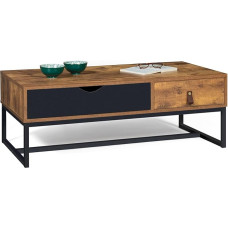 IDMarket - Ristkülikukujuline Chicago 2 sahtliga tööstuslik kohvilaud