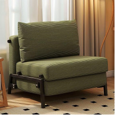Moodne kokkupandav futon diivanvoodi seljatoega, konverteeritav nöördiivanvoodi elutuppa, korterisse ja salongi (roheline, 65 cm / 25 tolli)