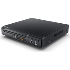 Mini DVD mängija Scart Compact CD mängija Region Free HDMI DVD/CD/VCD mängija telerile, USB, 2 mikrofoniliidest, HDMI/AV kaabel, integreeritud PAL/NTSC TV süsteem Metallist korpus