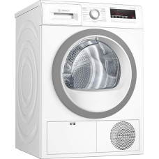 Bosch Series 4 WTH85VWIN Heat Pump Dryer for 8 kg of Laundry, A++, 236 kWh/Year, AutoDry, Anti Vibration Design, Sensitive Drying System, Environmentally Friendly Coolant, White