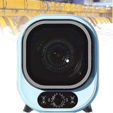 Tumble Dryer, Ventilated Tumble Dryer, Small Portable Condenser Compact Mini Spin Dryer, Perfect for Use on the Worktop or Wall, 0.8 kg T