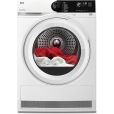 AEG Heat Pump Dryer 9 kg, Series 7000: SensiDry Gentle & Energy-Saving Drying Process, New Energy Class C, Automatic Volume, Changing Direction, Gentle Drum, Wrinkle Protection, TR7T65690