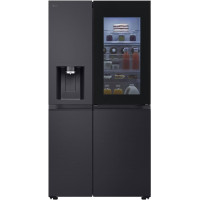 LG GSXE91EVAD Side by Side Fridge and Freezer with InstaView, Class D, 628 Litre Capacity, Water Tank, Essence Matte Black