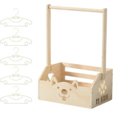 Baby Shower Crate Closet - Wooden Nursery Storage Organizer for Baby Necessity| Sturdy Wood with Child Safe Design, Multi-Purpose Space Saver for Bedroom, Apartment, Home or Rental Business Use