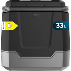 Cecotec Mini Fridge Bolero TravelCooling 33L D. Portable Electric Fridge 33L, 12V-220V, for Car and Caravan, Cooling/Heating Function (8-65ºC), PU Insulation, Energy Class D