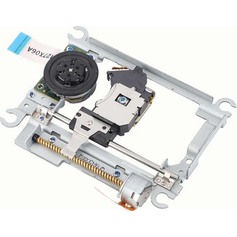 PS2 optilise vastuvõtu objektiivi asenduslaserplaadi komplekt koos nähtava alumiiniumsulamist ribavalgustiga, mis on mõeldud SCPH 77001, 7700X jaoks.