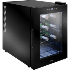 Tristar Thermoelektrischer Weinkühlschrank Grande Saignée, für bis zu 12 Flaschen, leise & stabil, Glastür, 4 Ebenen, LED-Touch-Screen, Innenbeleuchtung, WR-7511
