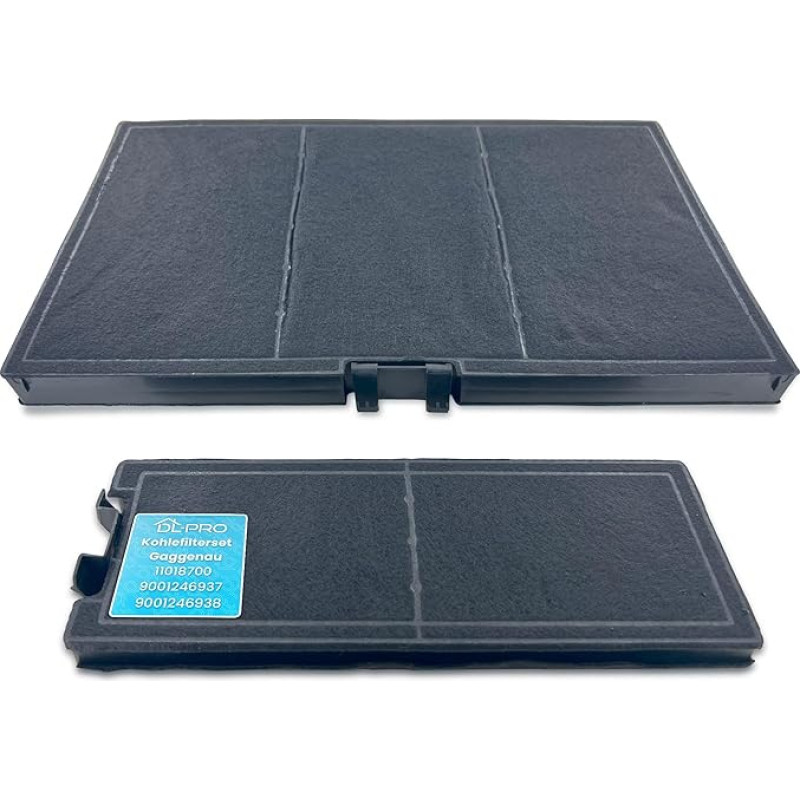 DL-pro Carbon Filter Set for Gaggenau 11018700 9001246937 9001246938 Carbon Filter Activated Carbon Filter Filter Odour Filter for Cooker Hood