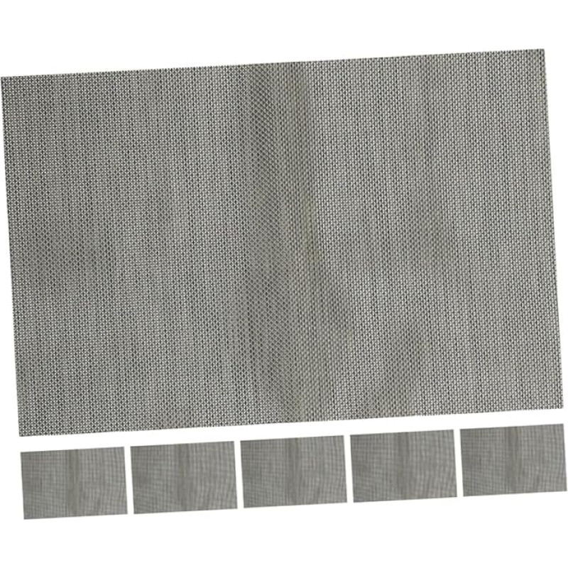 Cabilock 6 Stück Teiliges PVC Tischset Platzmatten rutschfest Pflegeleicht Abwaschbar für Esszimmer Küche Restaurant