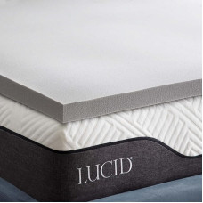 LUCID Memory Foam madratsitopper 120 x 200 cm bambus süsi, 5 cm paksune madratsitopper 120 x 200 cm