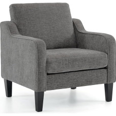 VINGLI Aksessioonitoolid elutoa toolidele, lugemistool, Mid Century Modern tool, pehme šenill diivan tool, polsterdatud tool, mugav tool, küljetool (helehall šenill)