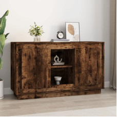 Annlera Sideboard hoiukapp Stiilne külgkapp Buffetkapp Moodne kapp elutuppa magamistuppa või esikusse Minimalistlik disain Suitsutatud tammepuust 102 x 35 x 60 cm