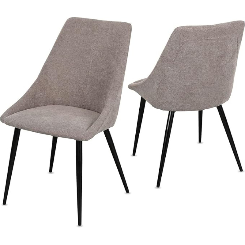 Staboos CH80 toolid, kõrge kvaliteediga polsterdatud tool, mille kaalutaluvus on kuni 150 kg, vastupidav kangast tool, Premium söögitooli, lihtne kokku panna söögitoolile