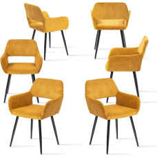 MEUBLE COSY söögitoa toolid, 6 tooli, köögitoolid, polsterdatud toolid, käetoega elutoa toolid, koordi iste, metallist