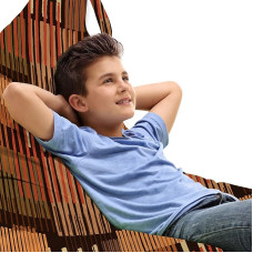 ABAKUHAUS Ethnic Unicorn mänguasjade kott teki tool geomeetrilised triibud disain kõrge jõudlusega Cuddly mänguasjade hoidmine käepidemega Mitmevärviline pruun