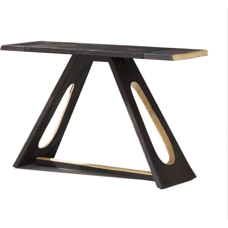 Konsolentisch aus Massivholz, Eingangstisch, 51,18 Zoll, schmaler Sofatisch Vintage für Flur, hinter dem Sofa, Wohnzimmer, Foyer, Konsole Eingang