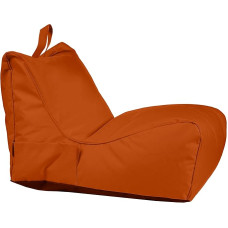 Ecopuf - Pouf Armchair Outdoor Chaise Longue - Bean Bag koos hoiukambriga ja käepidemega - vastupidavast kangast kott - lõõgastustool - kodudekoratsioon - pruun Nc11