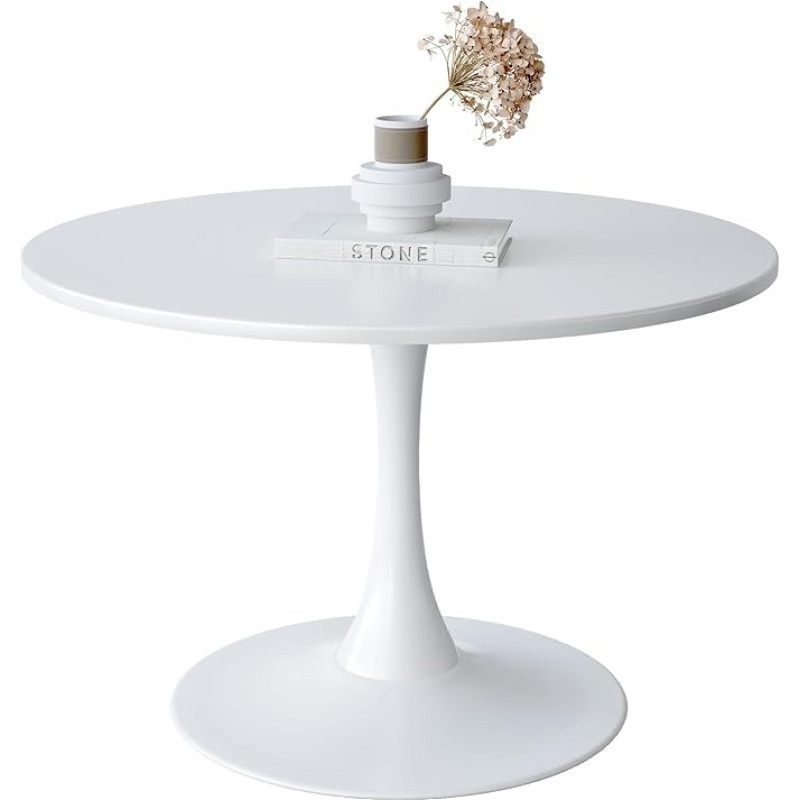 EUNEWR Ümmargune söögilaud läbimõõduga 80 cm Kaasaegne läbirääkimislaud Köögilaud söögilaud kööki, söögituppa, elutuppa ja kontorisse