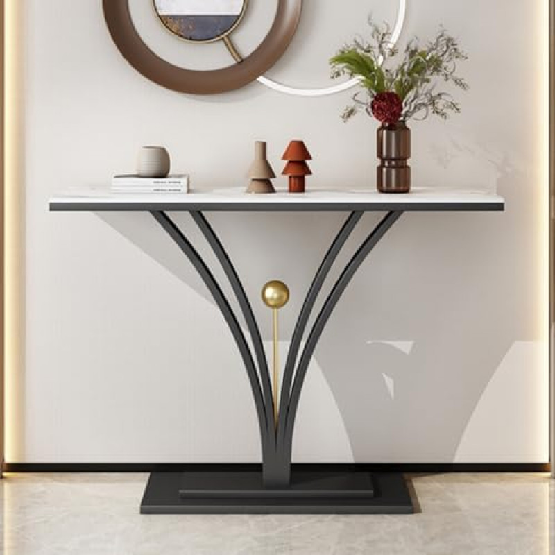 Konsoollauad esikusse diivanilaudade taga riiul sissepääsuks Marmorist peegelpildiga ekraan Modernne sissepääs ümmargune ristkülikukujuline alus seinale Modernne ujuv teleripult - seinale