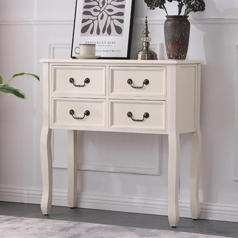 Talumajapidamise konsoollaud sahtlitega, puidust diivanilaud, kitsas akentilaud esikusse, suur sissepääsuga hoiuruum elutuppa ja magamistuppa (80cm, B)