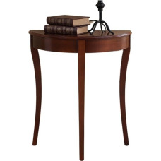 Konsolentisch, Halbrunder Eingangstisch aus Massivholz, Wandkonsolenschrank Flurtisch