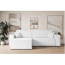 ALTDECOR nurgadiivan magamisfunktsiooniga ja voodikastiga, nurgadiivan, nurgadiivan, L-kujuline universaalne, vasakule/paremale paigutatud diivanvoodi, pikendatav elamismaastiku diivanvoodi, Celtic-XL, 277 x 143 x 83 cm.