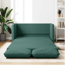 Qnhdfrt 2-in-1 põrandasuvila magamisfunktsiooniga, tumeroheline, 112 x 174 x 55 cm, kangastekk, metallraam elutuppa, rõdule, teismeliste tuppa, mugav disain.