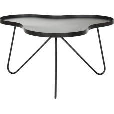 SAFAVIEH Modernne akentuurlaud raudjalgadega, must, 71 x 79 x 41,4 cm