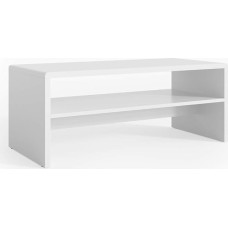 Vicco Top Deisgn MDF kohvilaud riiuliga valge 100 x 40 cm