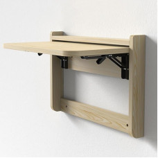 Kokkupandav seinalaua koos raskeveokonsoolidega, ruumi säästev sissetõmmatav riiul ja kokkupandav laud kodukontoriks ja õppetööks